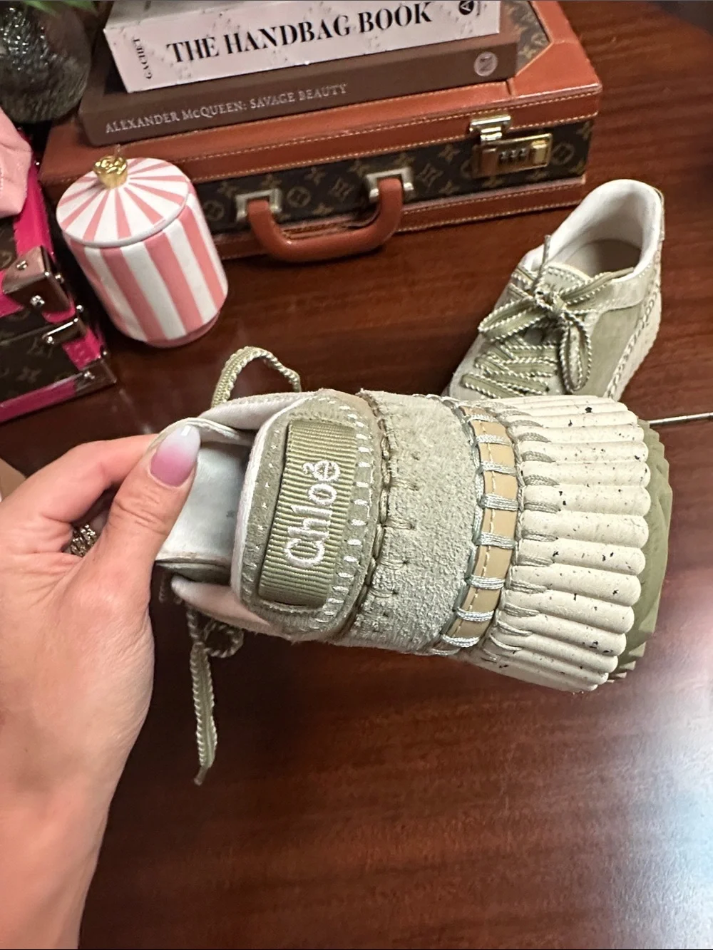 Size 38 Chloe Nama sneakers in green